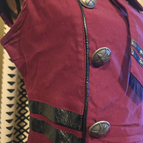 Killstar Black Ops Skater Dress with detachable tie - Blood color XL - Picture 4 of 15